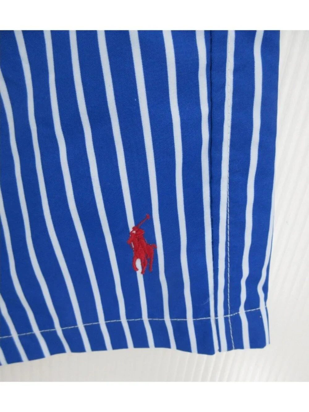 Polo Ralph Lauren Swim Shorts 2XB Big Bathing Suit Striped Red Pony